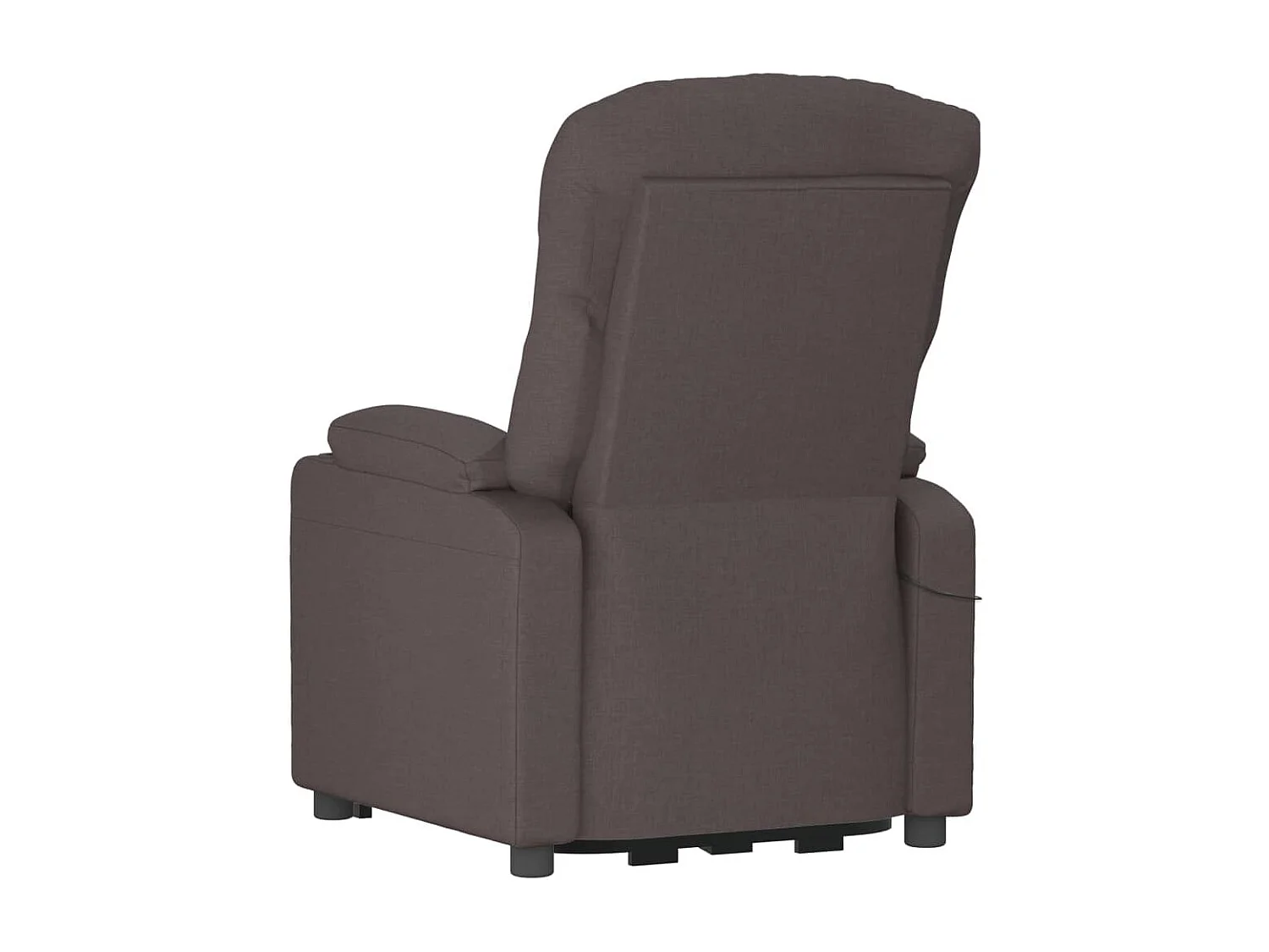 Fauteuil inclinable électrique Marron foncé Tissu