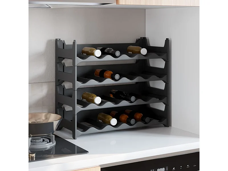 Weinregal für 24 Flaschen PP stapelbar