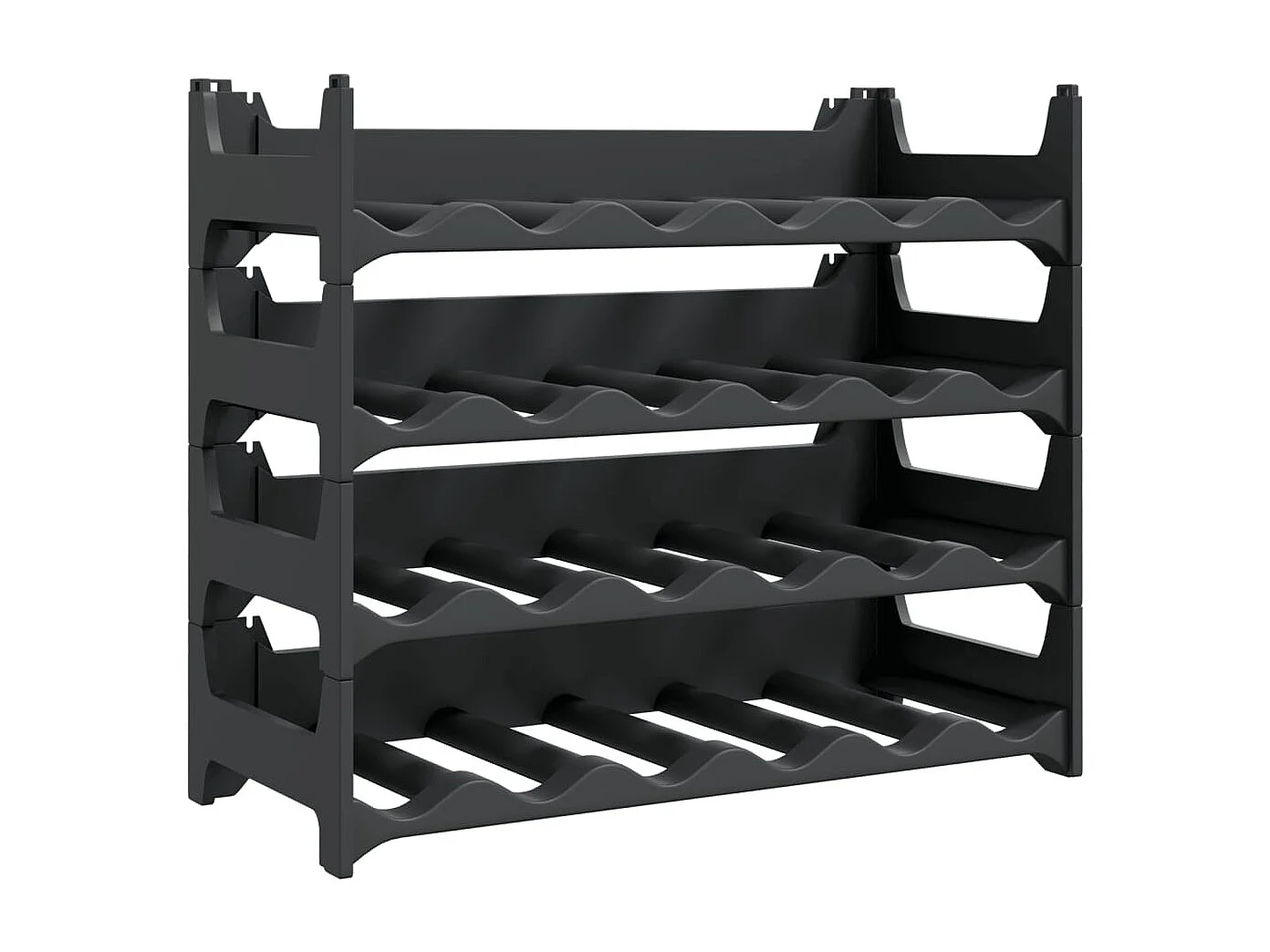 Casier à vin pour 24 bouteilles PP empilable