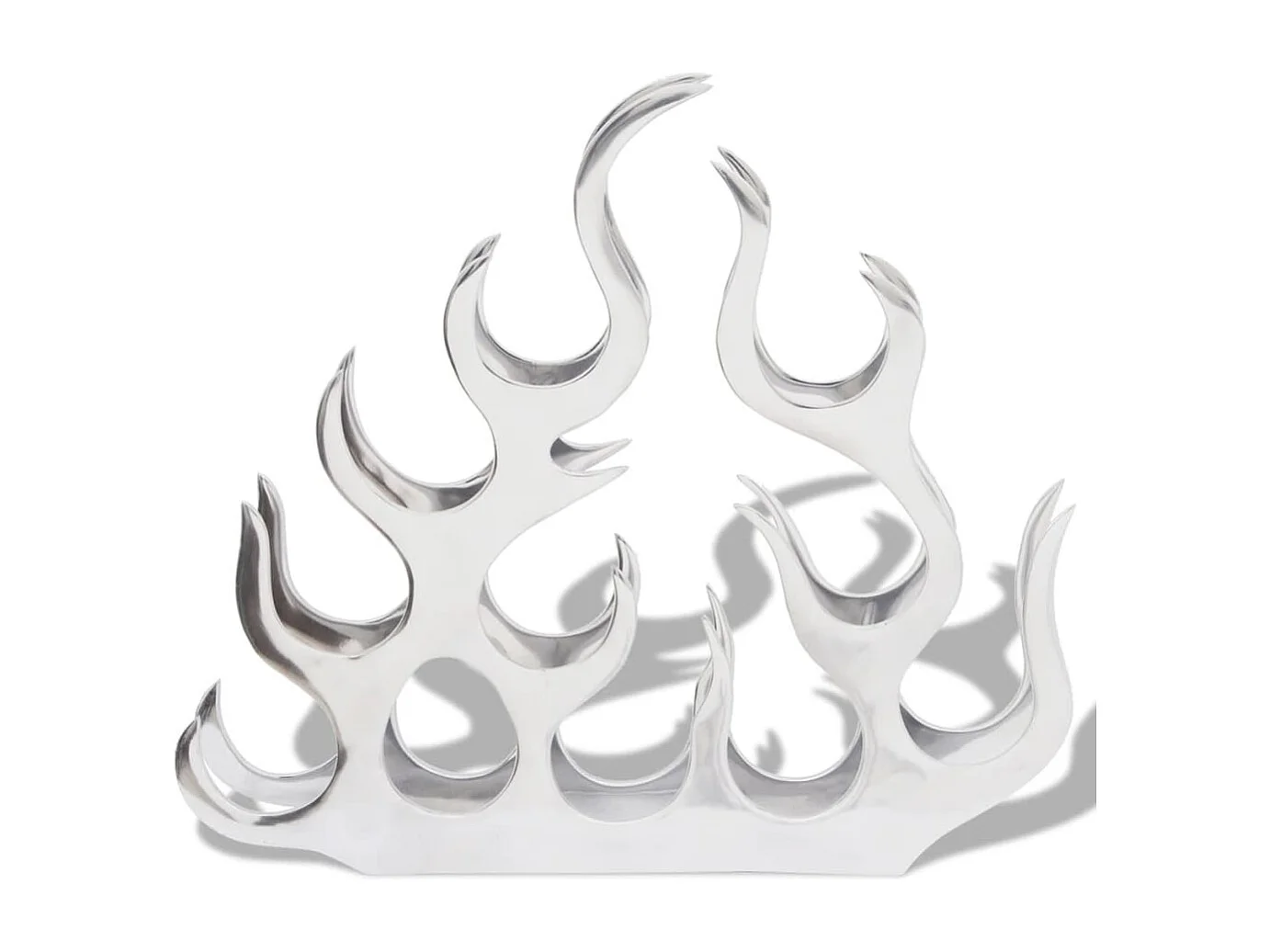 Portabottiglie per 11 bottiglie Argento Alluminio