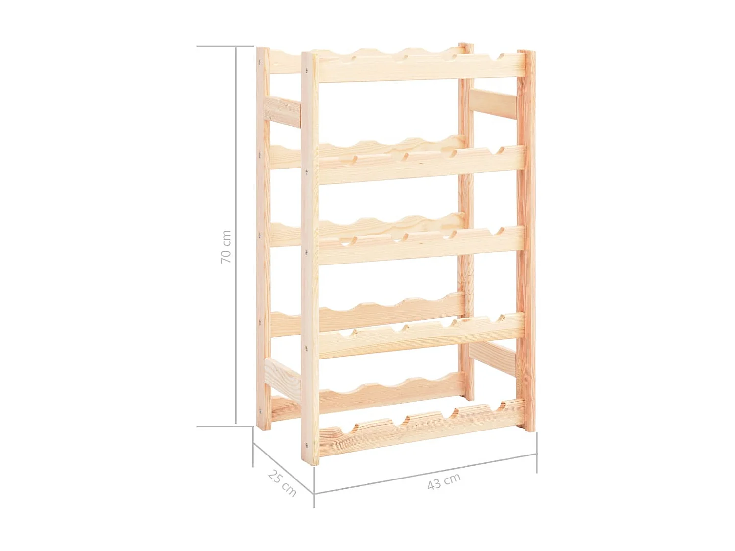 Flaschenregal für 20 Flaschen Pinède