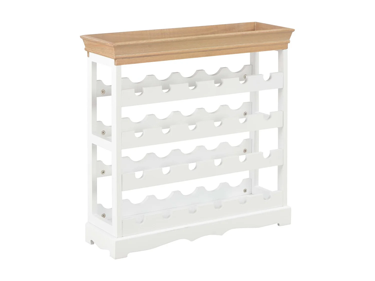 Armoire à vin Blanc 70 x 22,5 x 70,5 cm MDF