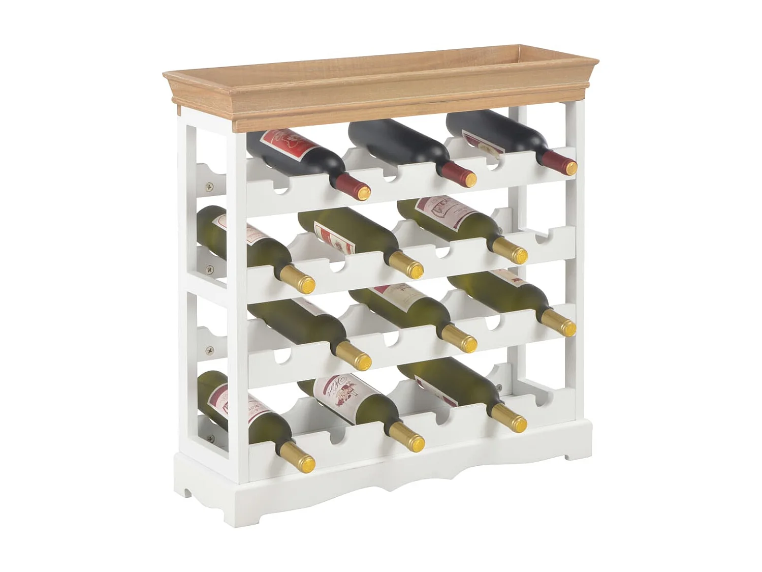 Armoire à vin Blanc 70 x 22,5 x 70,5 cm MDF