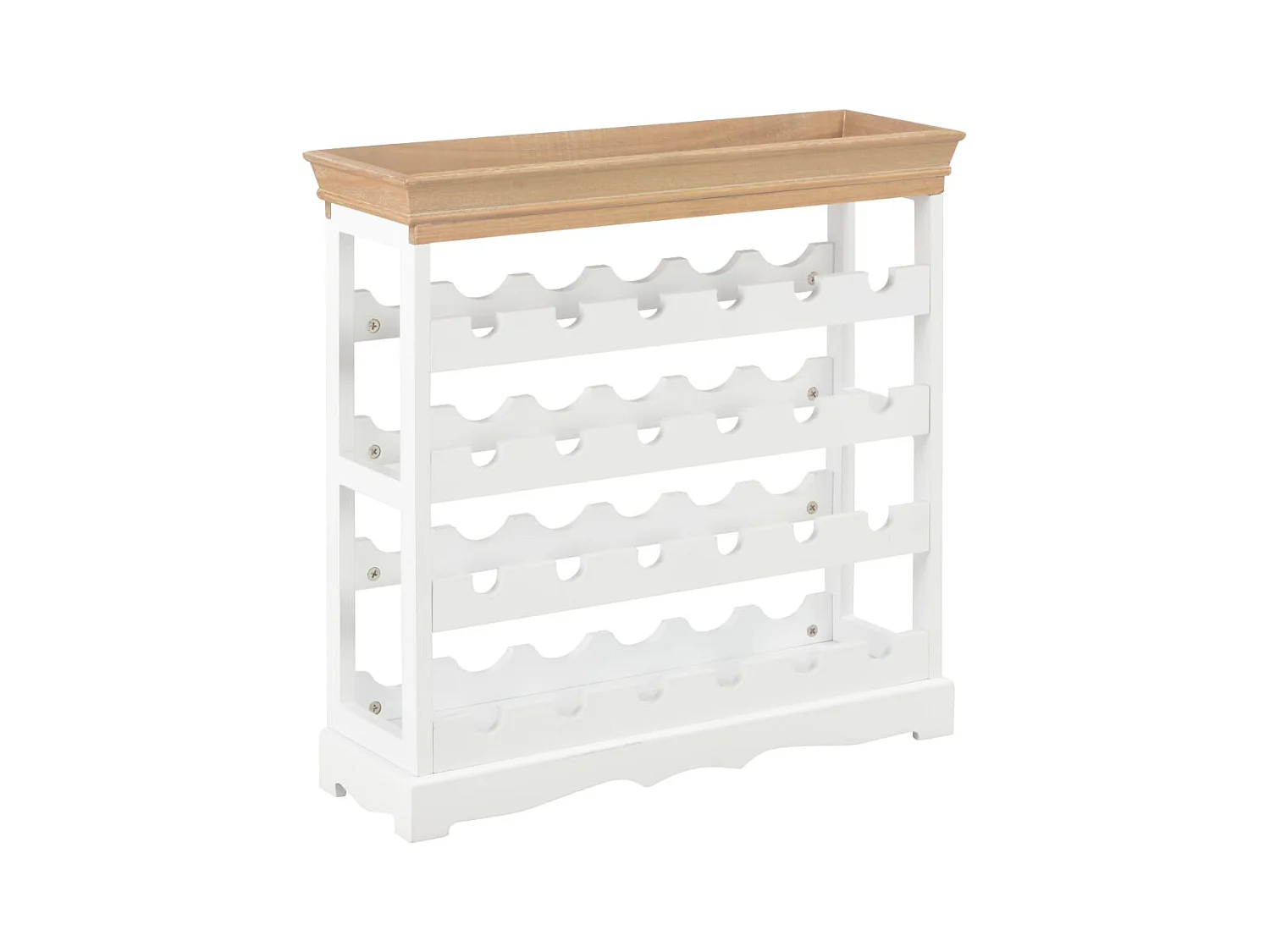 Armário para vinhos branco 70 x 22,5 x 70,5 cm MDF