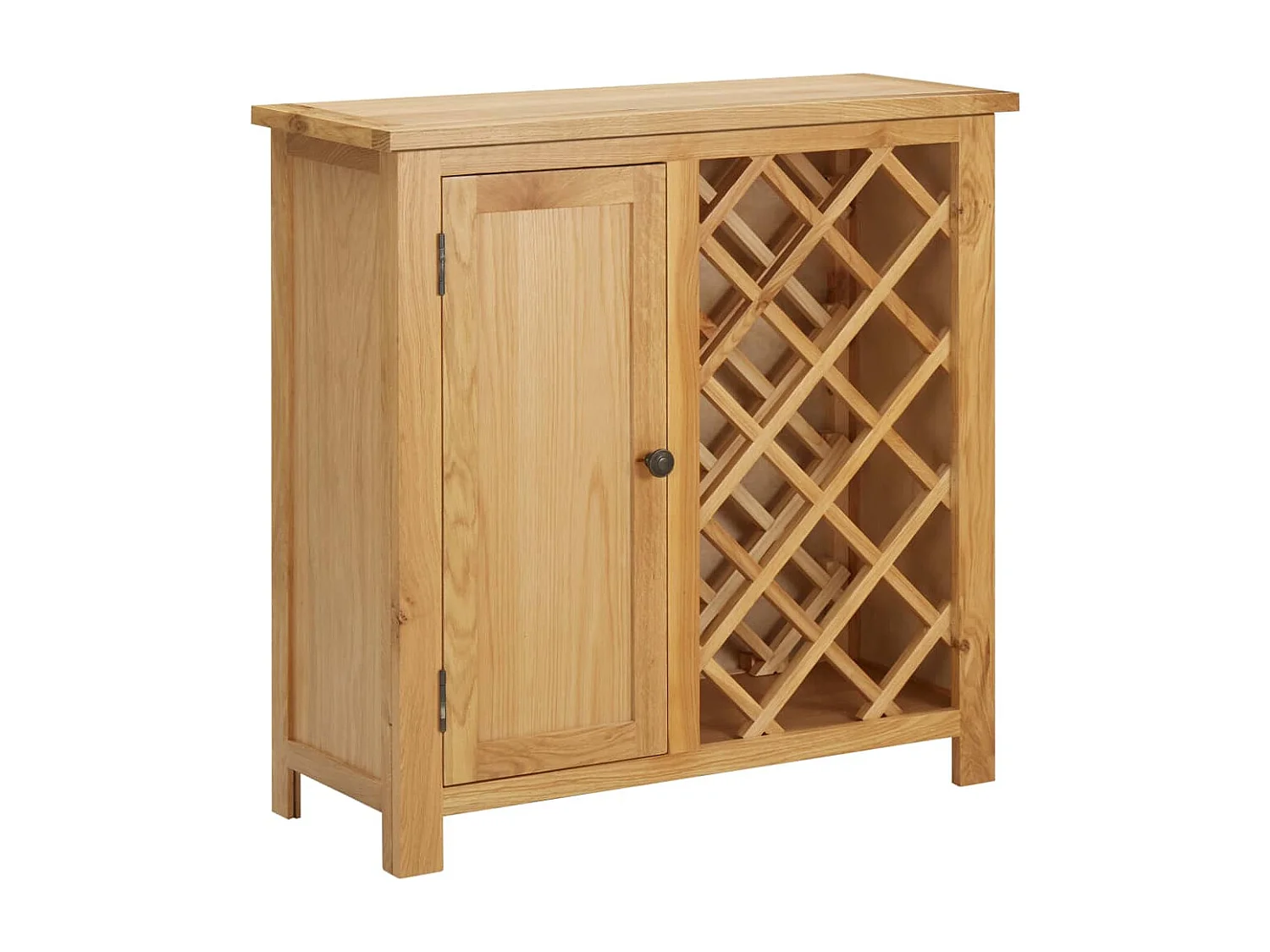 Casier à bouteilles 11 bouteilles 80x32x80cm Bois de chêne