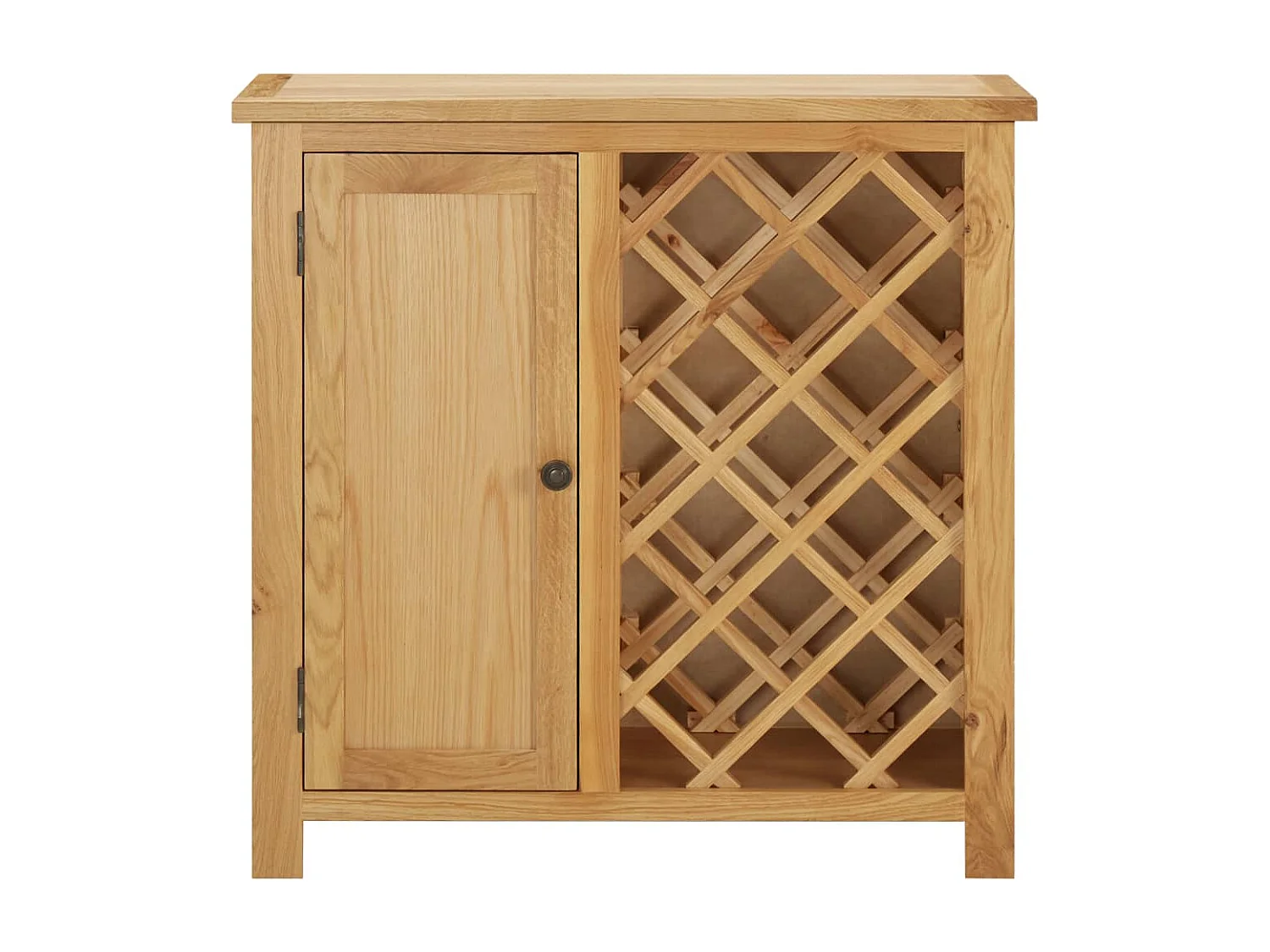 Casier à bouteilles 11 bouteilles 80x32x80cm Bois de chêne