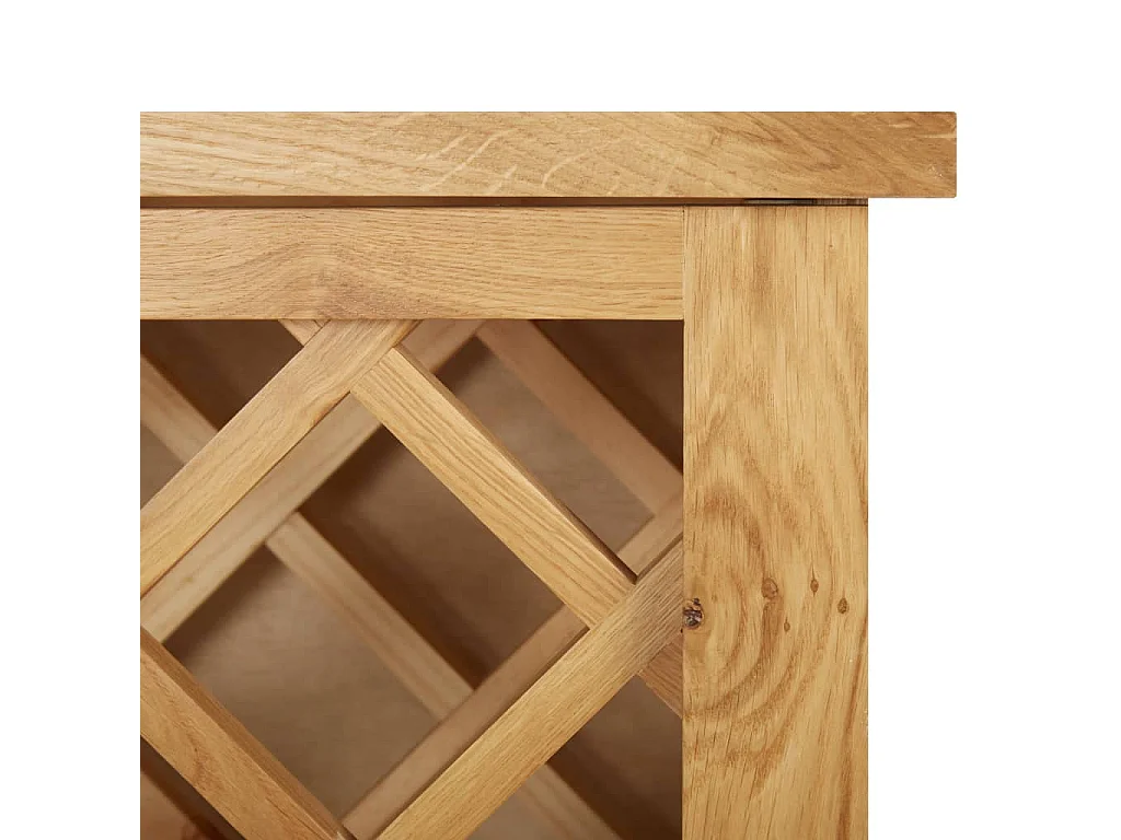 Casier à bouteilles 11 bouteilles 80x32x80cm Bois de chêne