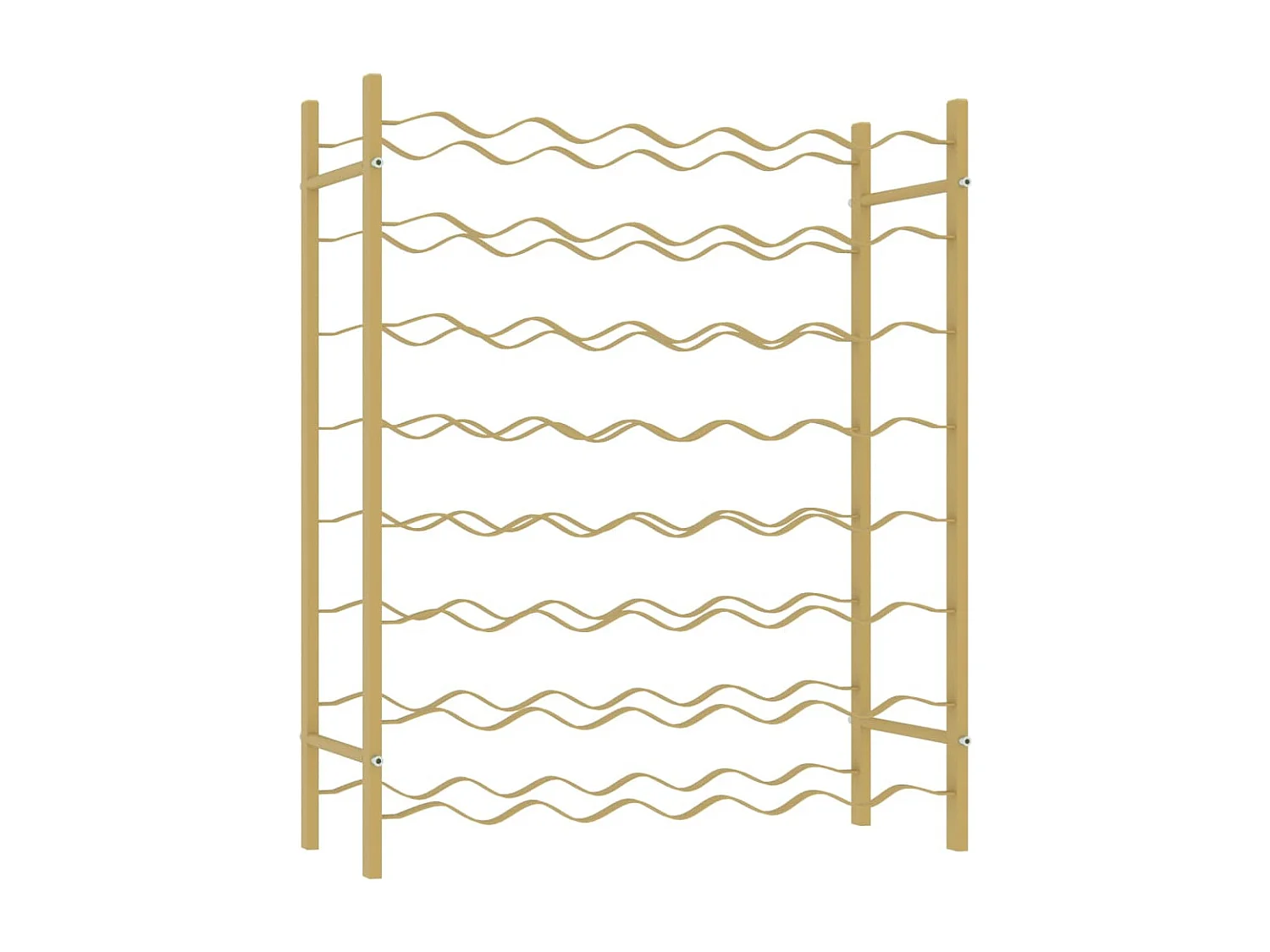 Flaschenregal für 48 Flaschen Goldmetall