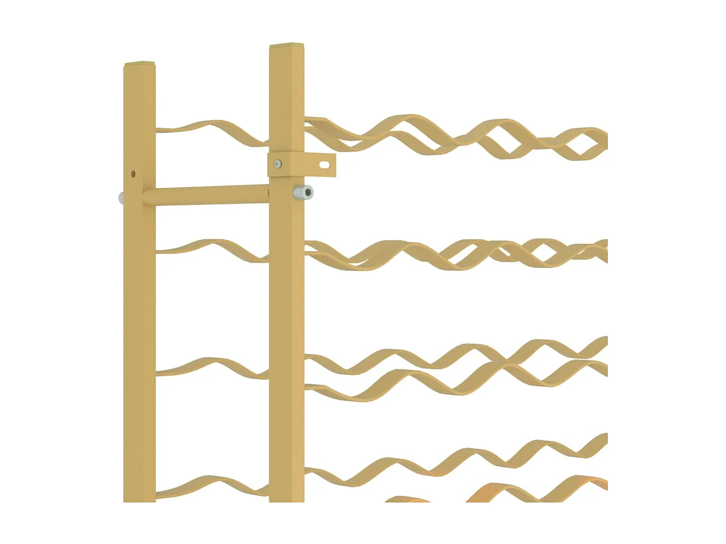 Flaschenregal für 48 Flaschen Goldmetall