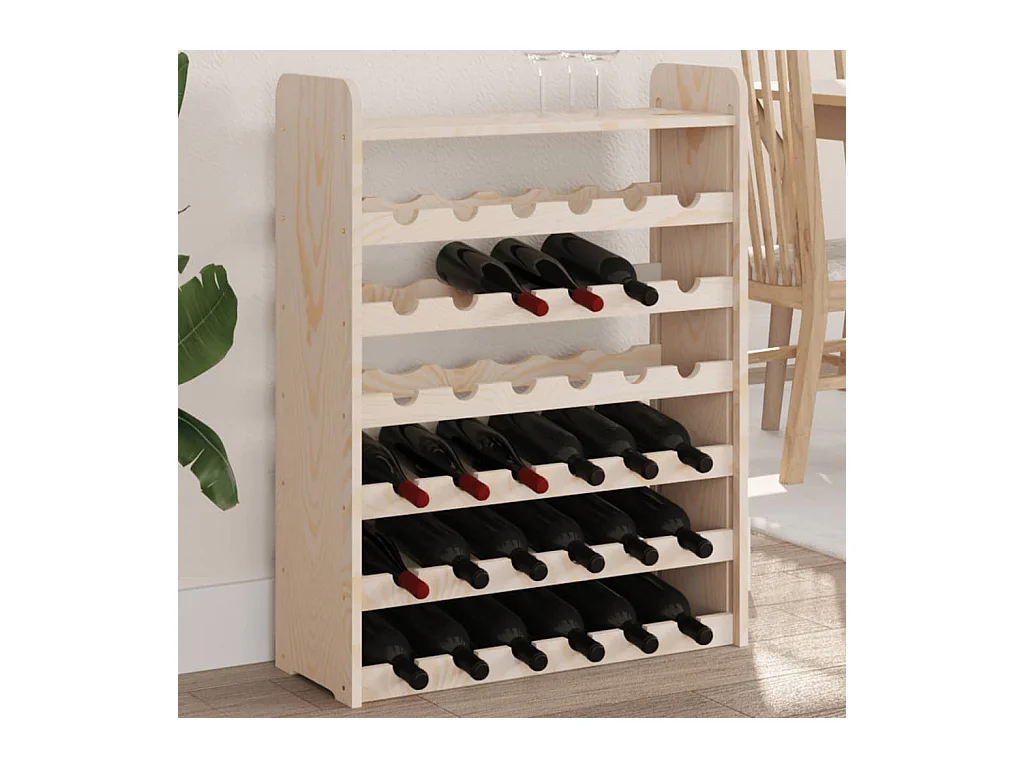 Casier à vin et panneau supérieur 67,5x25x87 cm bois pin massif