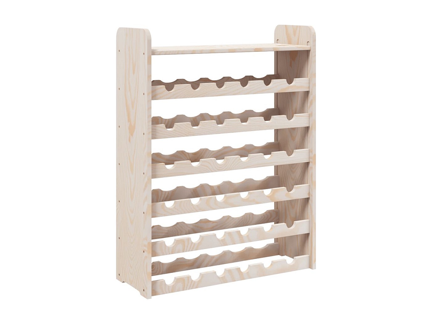 Portabottiglie Vino In Legno Fiammato 50x40x27 Cm: Cantinetta Elegante Per Negozio O Casa