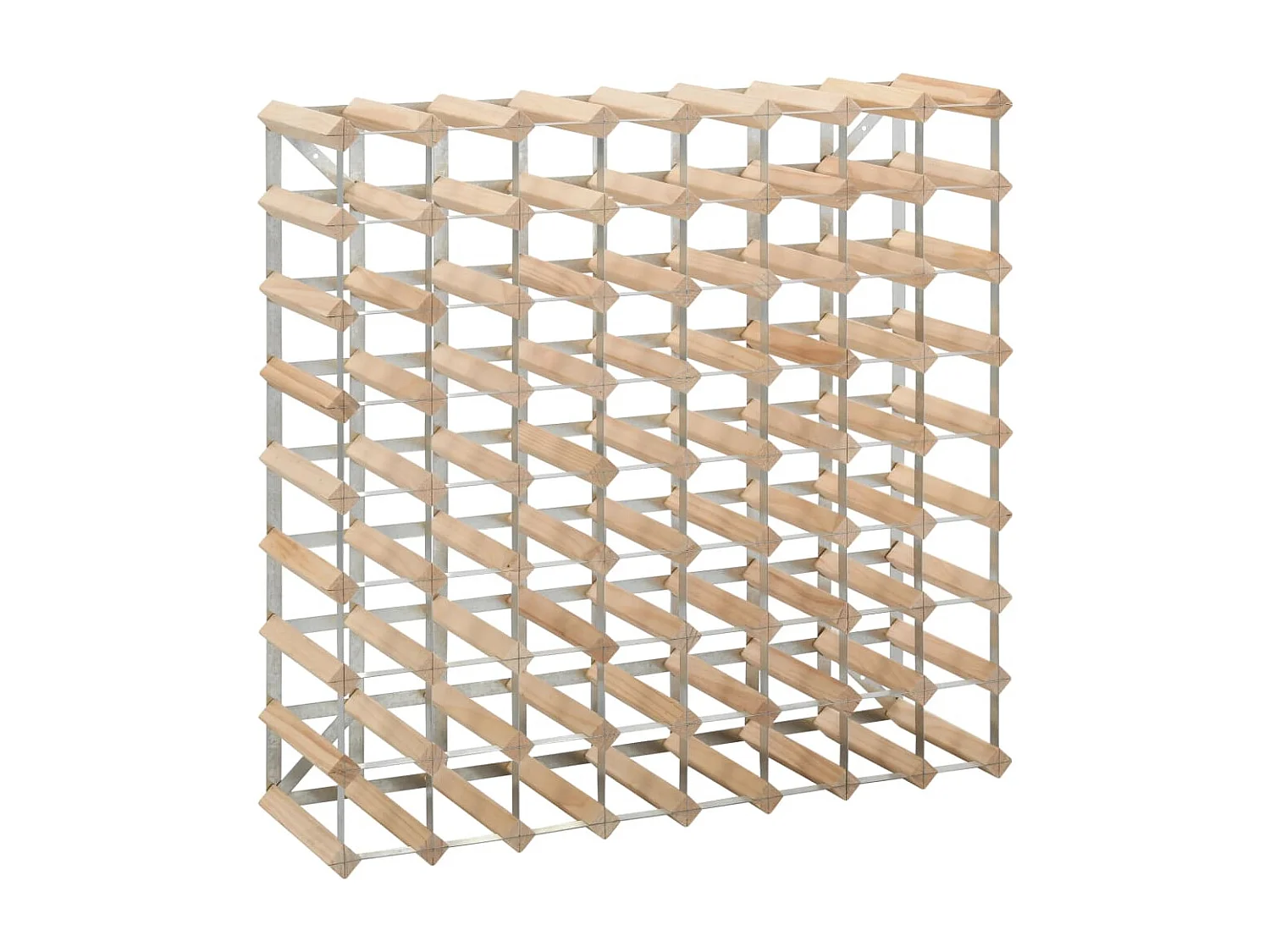 Portabottiglie per 72 bottiglie. Legno di pino massiccio
