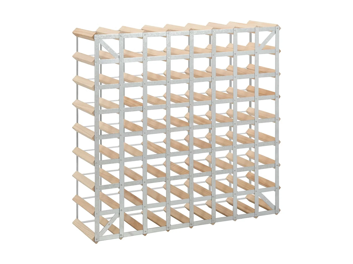 Portabottiglie per 72 bottiglie. Legno di pino massiccio