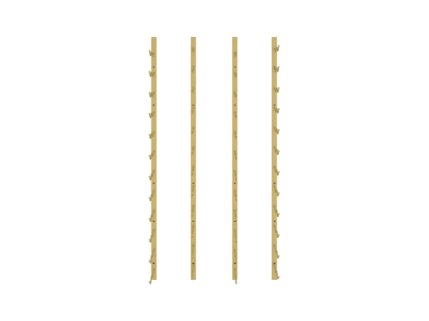 Casier à vin mural pour 24 bouteilles 2 pcs Doré Fer