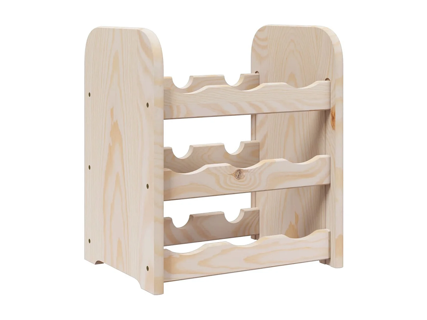 Portabottiglie 33x25x37 cm in legno di pino massiccio