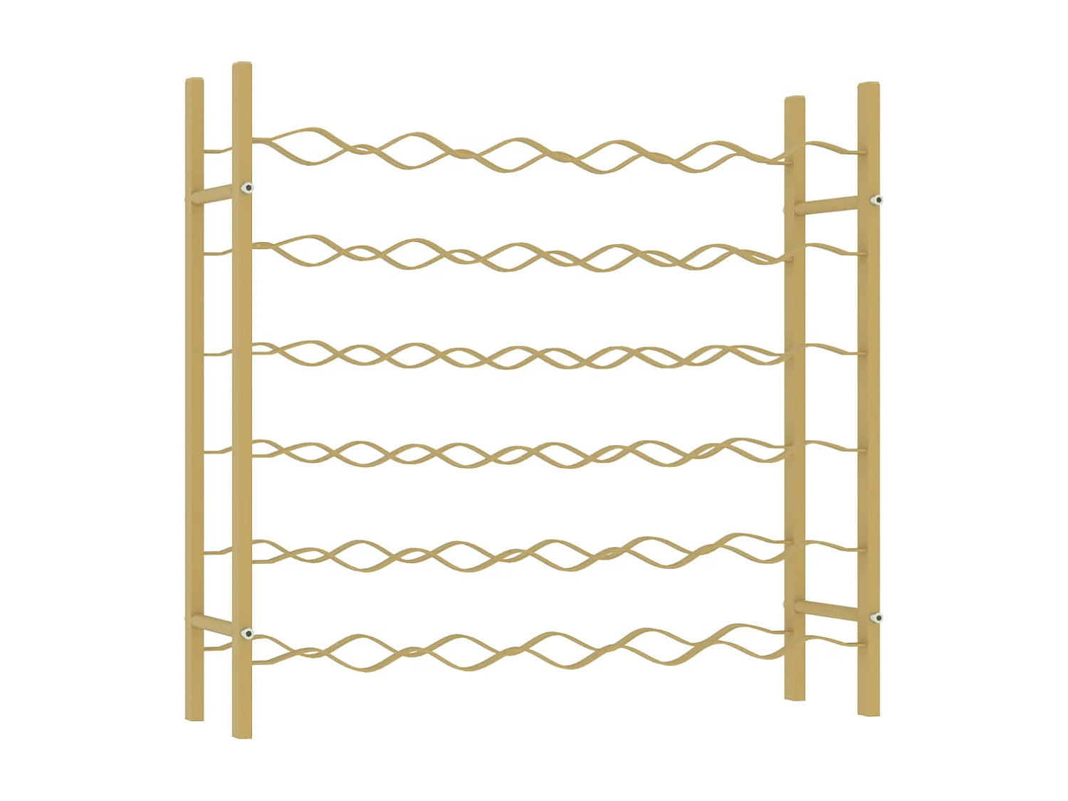 Garrafeira para 36 garrafas Metal Dourado