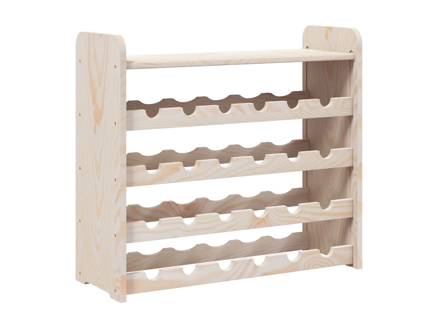 Wijnrek en bovenpaneel 67,5x25x60 cm massief grenenhout