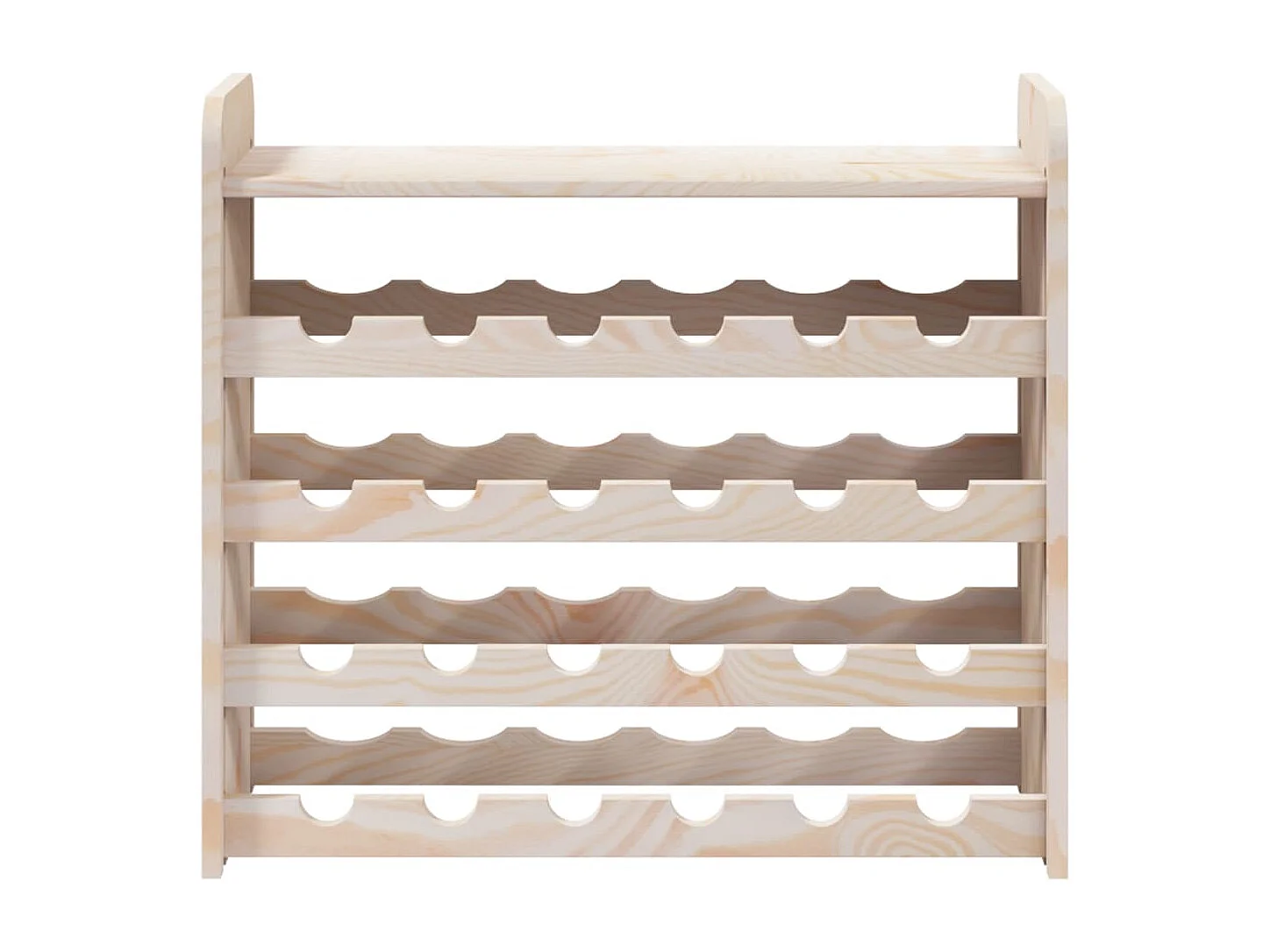 Wijnrek en bovenpaneel 67,5x25x60 cm massief grenenhout