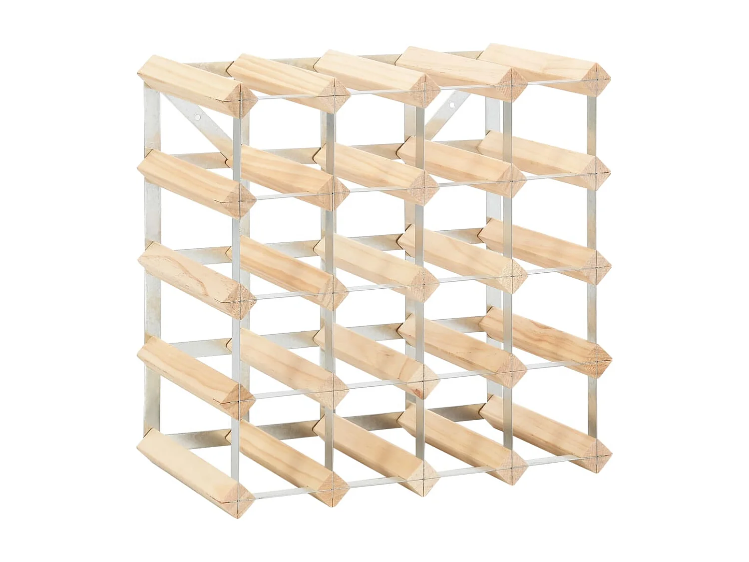 Portabottiglie per 20 bottiglie. Legno di pino massiccio