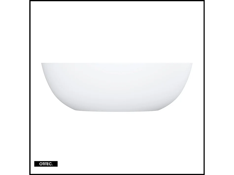 Baignoire Îlot - 148 x 75 cm - SHELL - BLANC MAT - avec SIPHON INCLUS