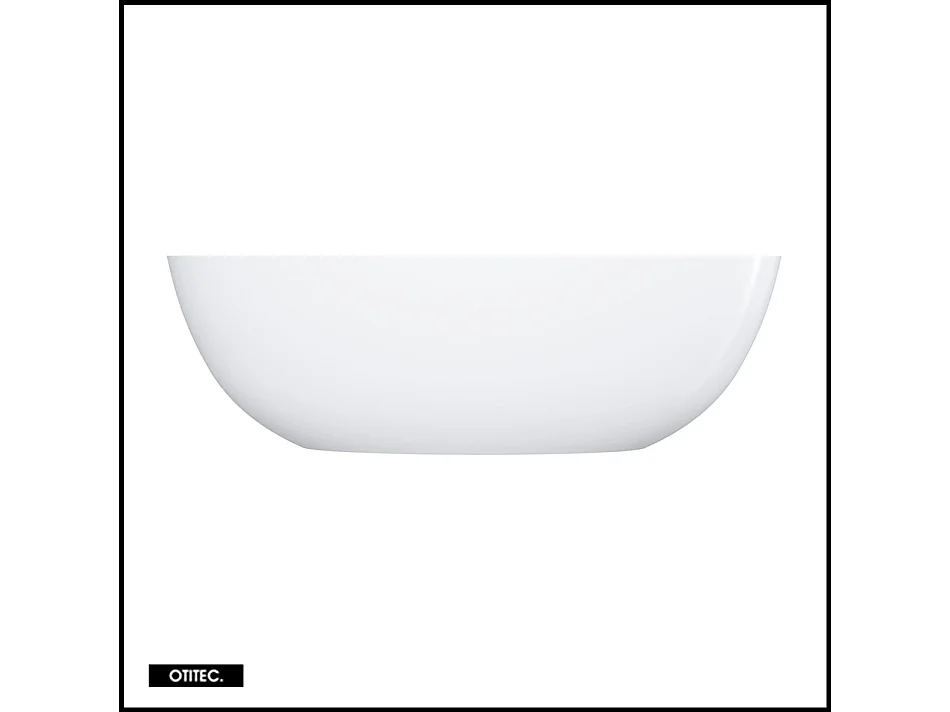 Baignoire Îlot - 175 x 78 cm - SHELL - BLANC BRILLANT - avec SIPHON INCLUS