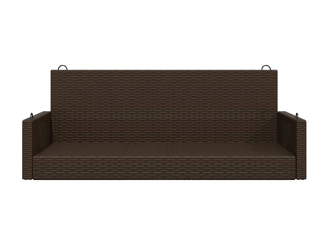 Balanço marrom 119x56x48 cm resina tecida