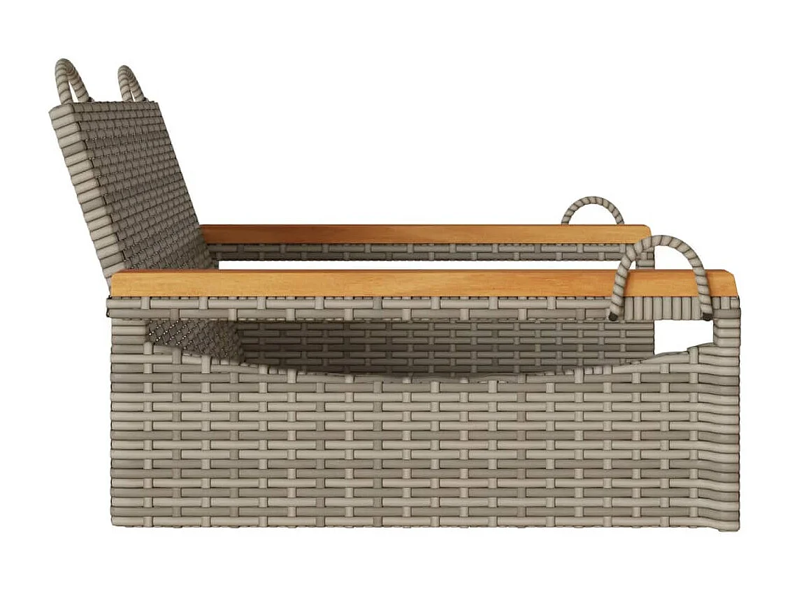 Balanço cinza 63x62x40 cm resina tecida