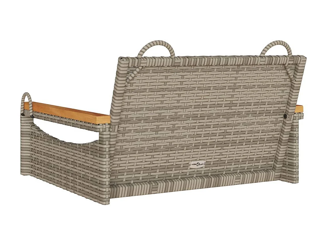 Balanço cinza 63x62x40 cm resina tecida