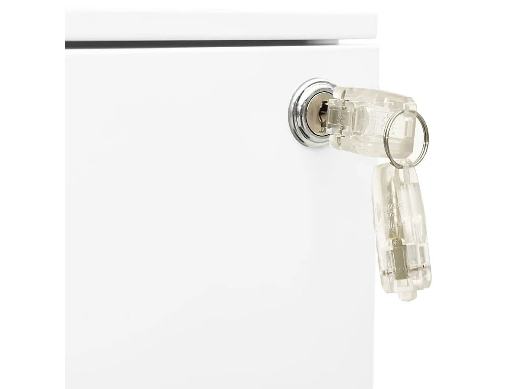 Armário de arquivo móvel Branco 39x45x67 cm Aço