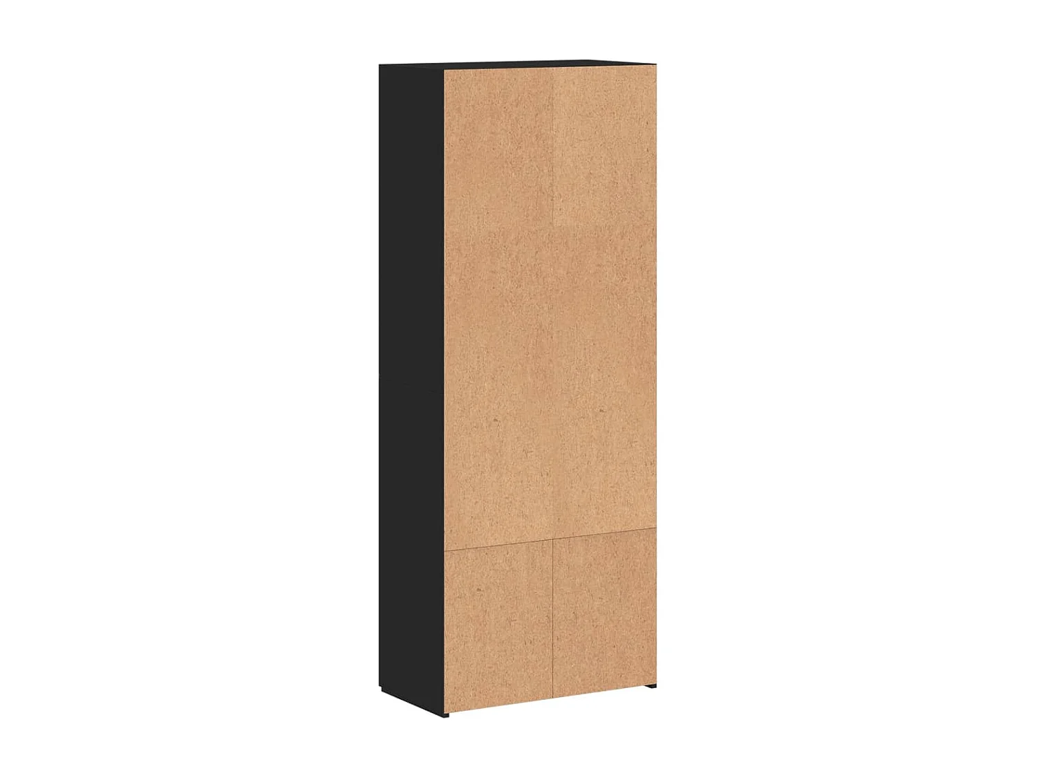Armoire de classement noir 60x32x153 cm bois d'ingénierie
