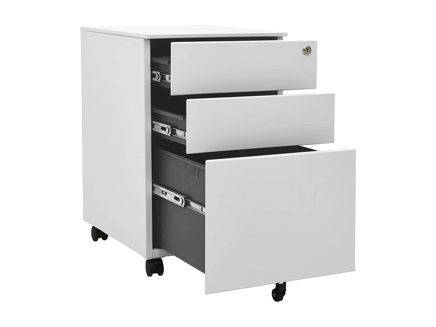 Mobile classificatore Grigio chiaro 39x45x60 cm Acciaio