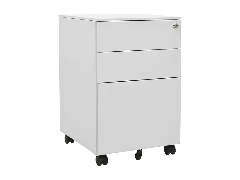 Classeur mobile Gris clair 39x45x60 cm Acier