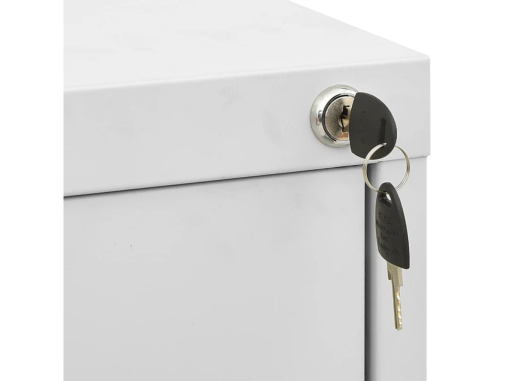 Schedario grigio chiaro 46x62x102,5 cm Acciaio