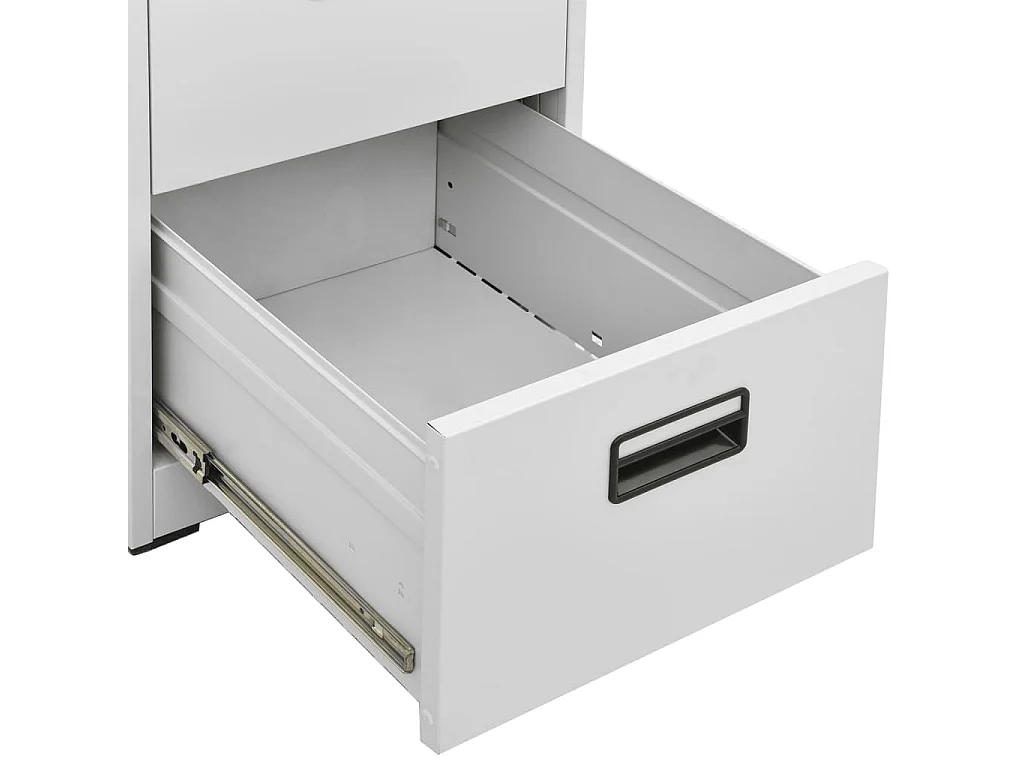 Schedario grigio chiaro 46x62x102,5 cm Acciaio