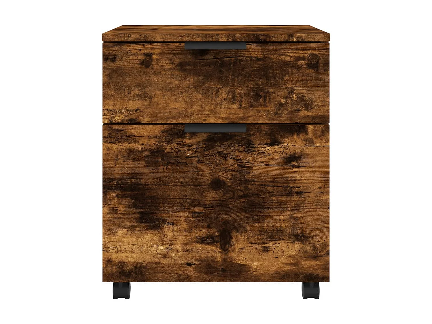 Mobile classificatore con ruote Rovere affumicato 45x38x54 cm Legno