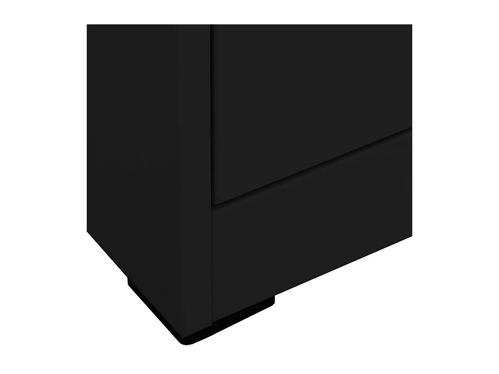Classeur Noir 46x62x133 cm Acier