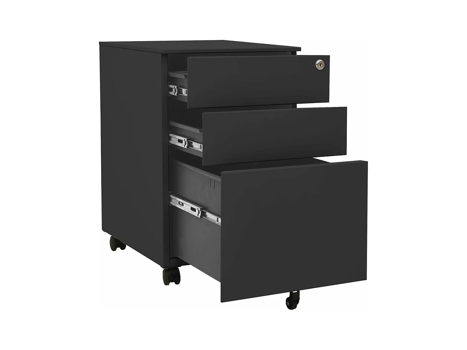 Classeur mobile Anthracite 39x45x60 cm Acier