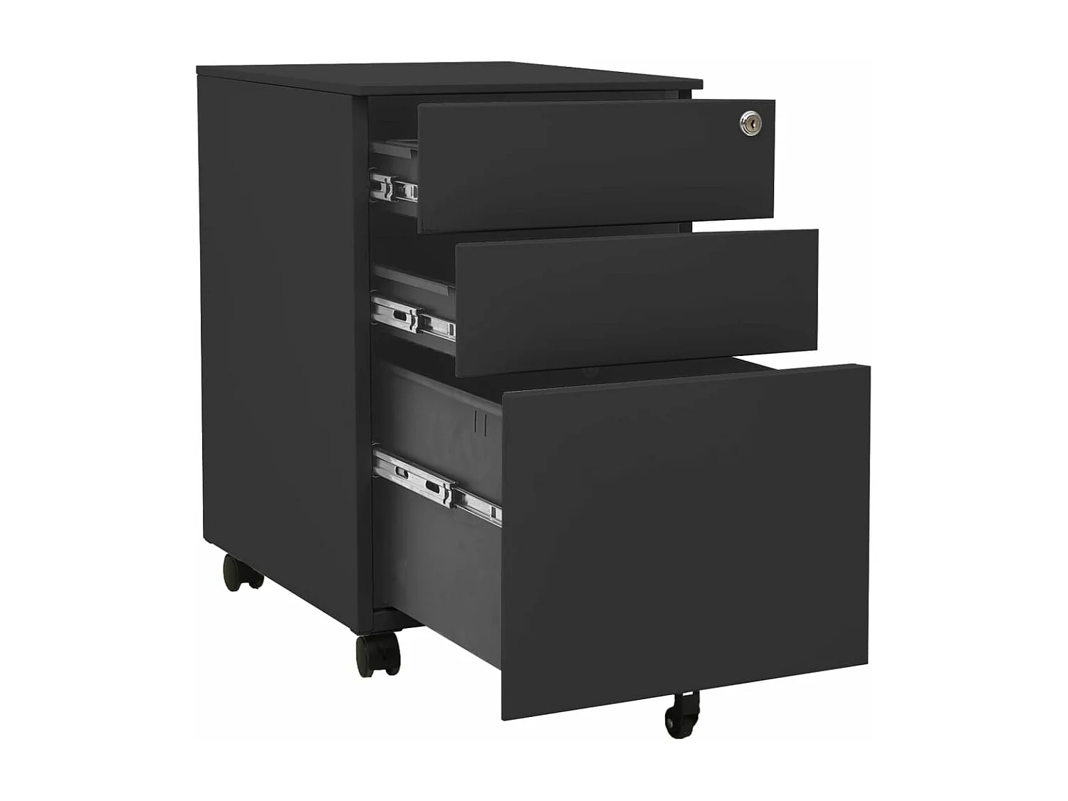 Classeur mobile Anthracite 39x45x60 cm Acier