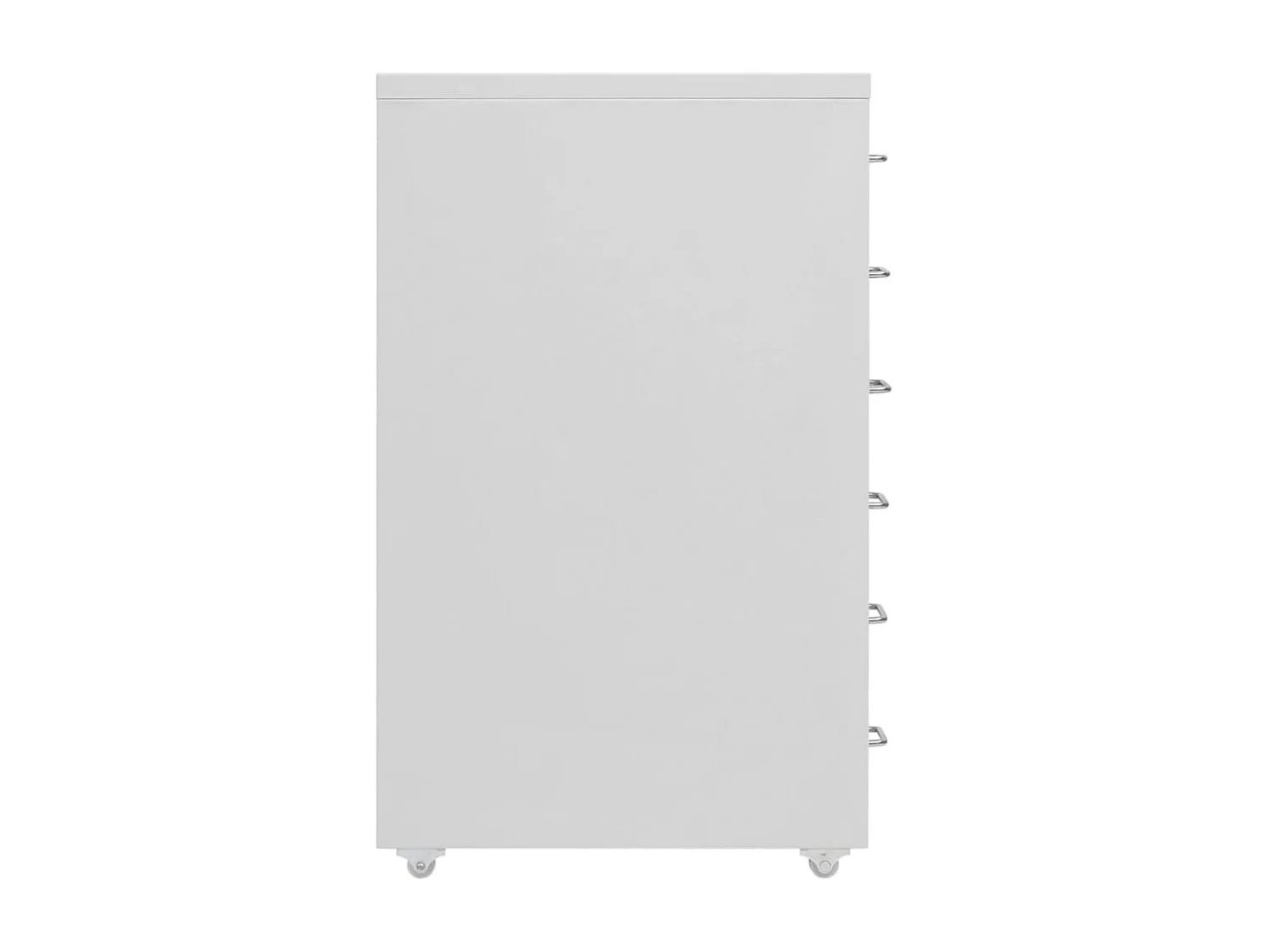 Armário de arquivo móvel cinza 28x41x69 cm metal