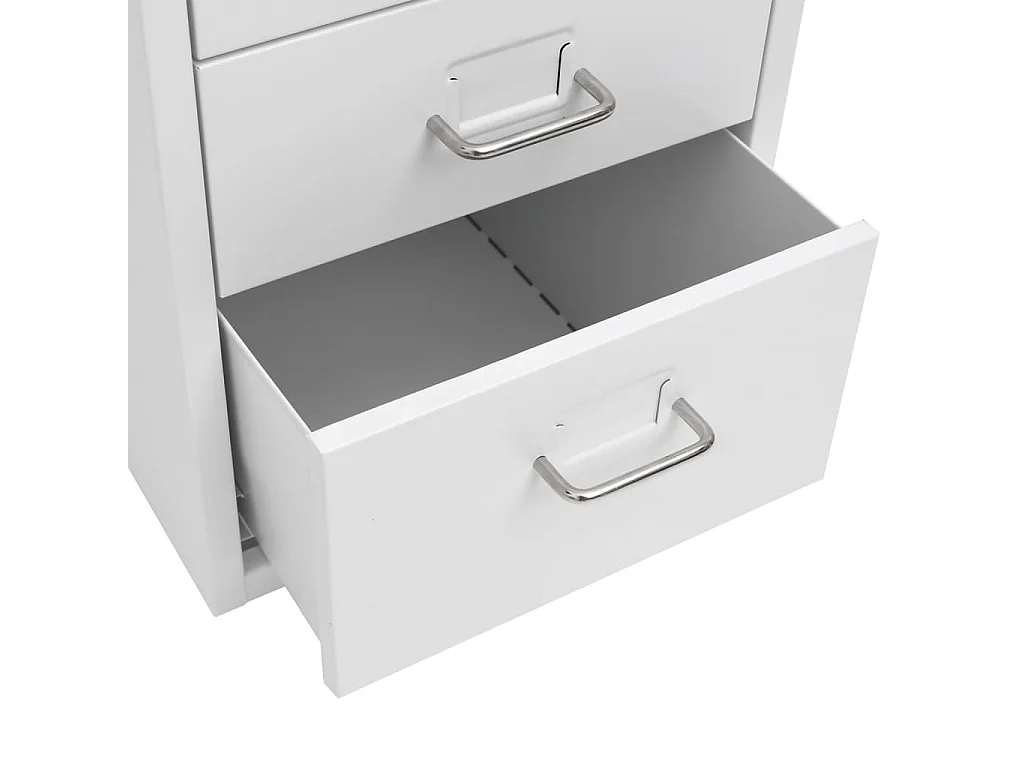 Classeur mobile Gris 28x41x69 cm Métal