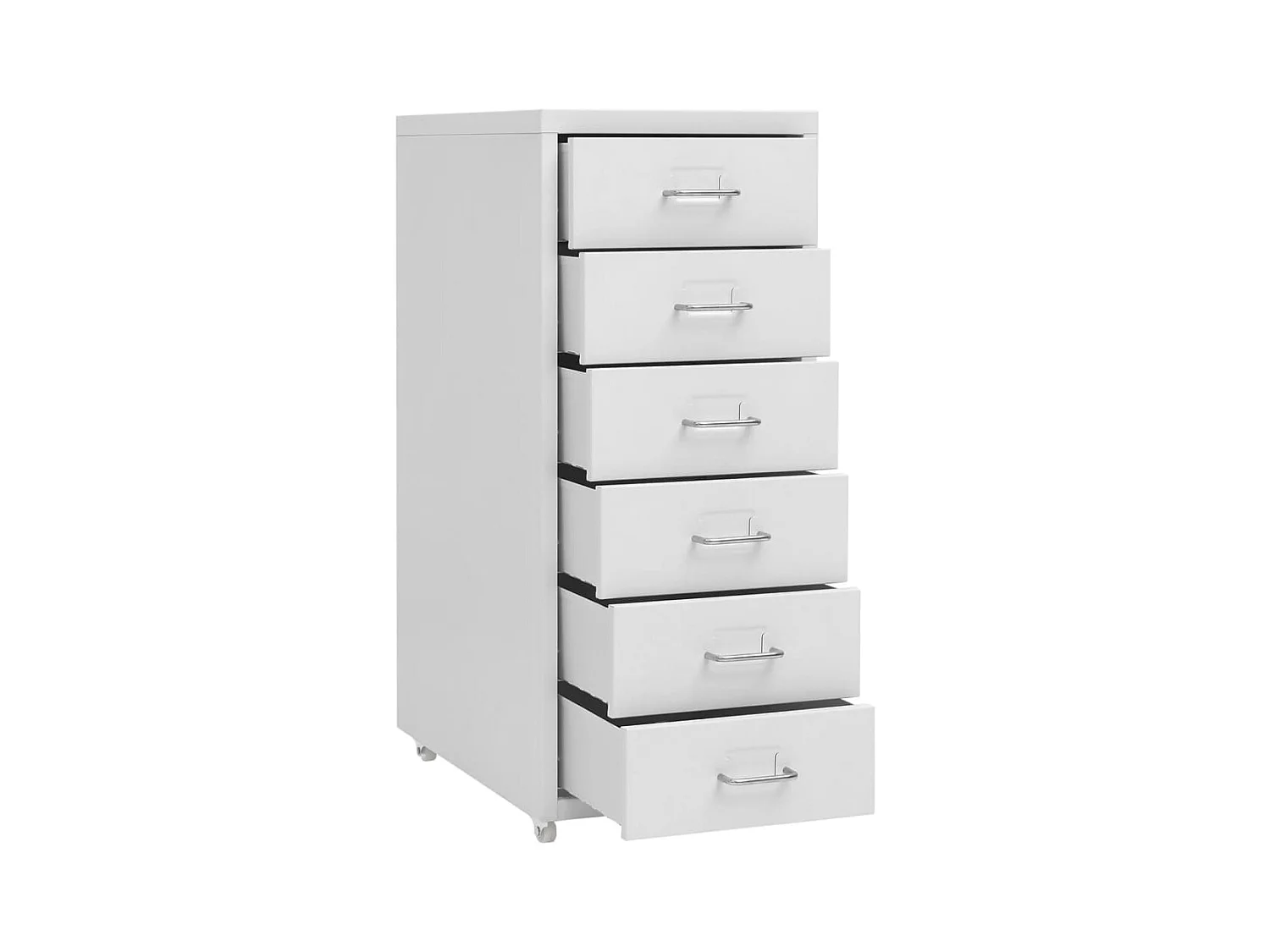 Classeur mobile Gris 28x41x69 cm Métal