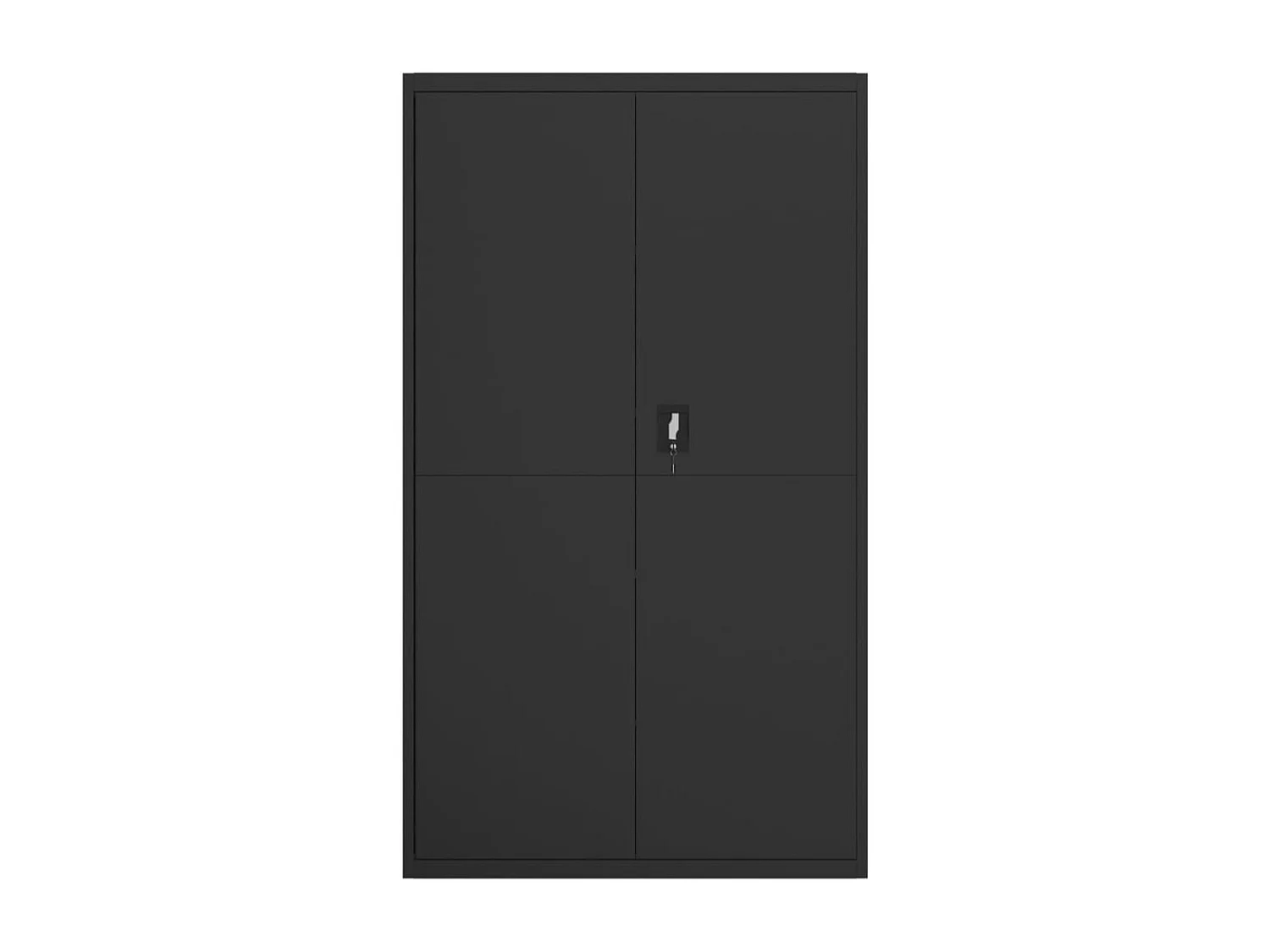 Archivador negro 105x40x180 cm acero