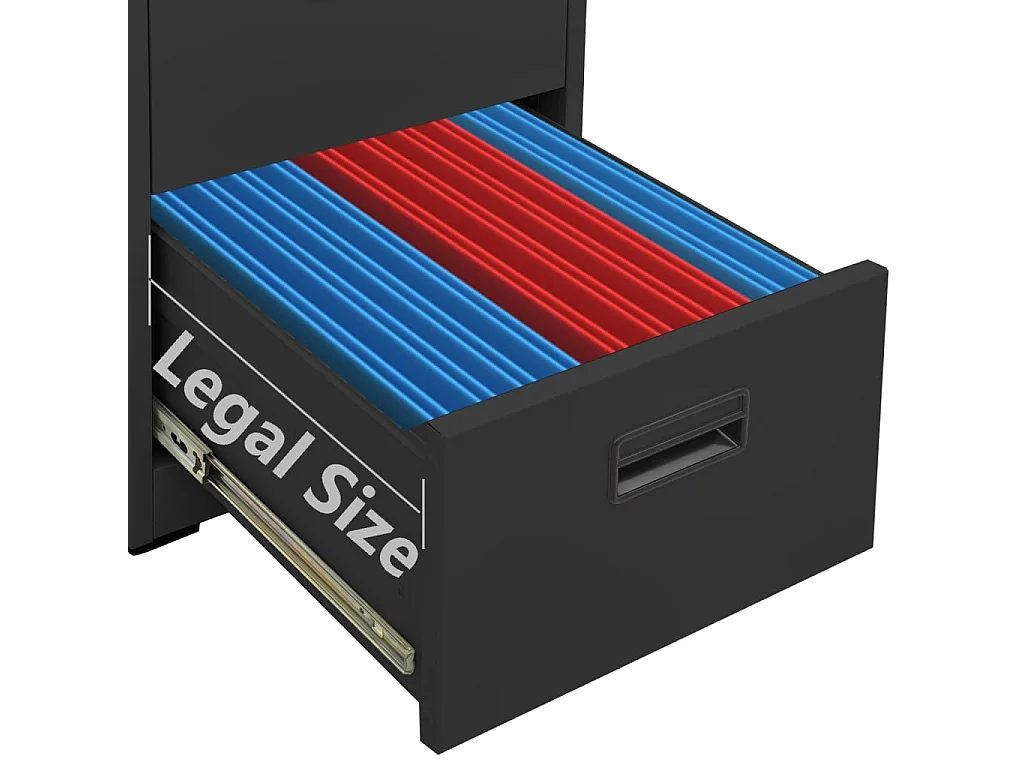 Archivador Antracita 46x62x102,5 cm Acero