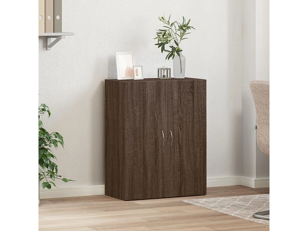 Mobile classificatore in rovere marrone, derivati del legno