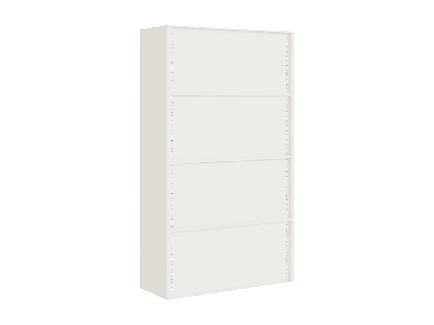 Armário de arquivo branco 105x40x180 cm aço