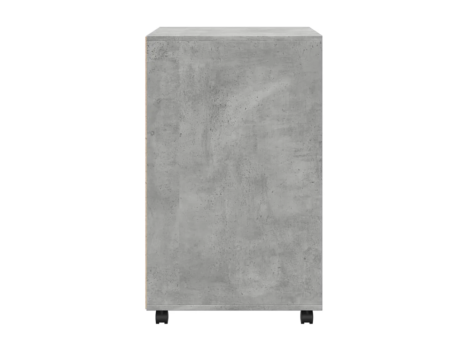 Mobile con rotelle grigio cemento 60x48x81 cm in derivati del legno