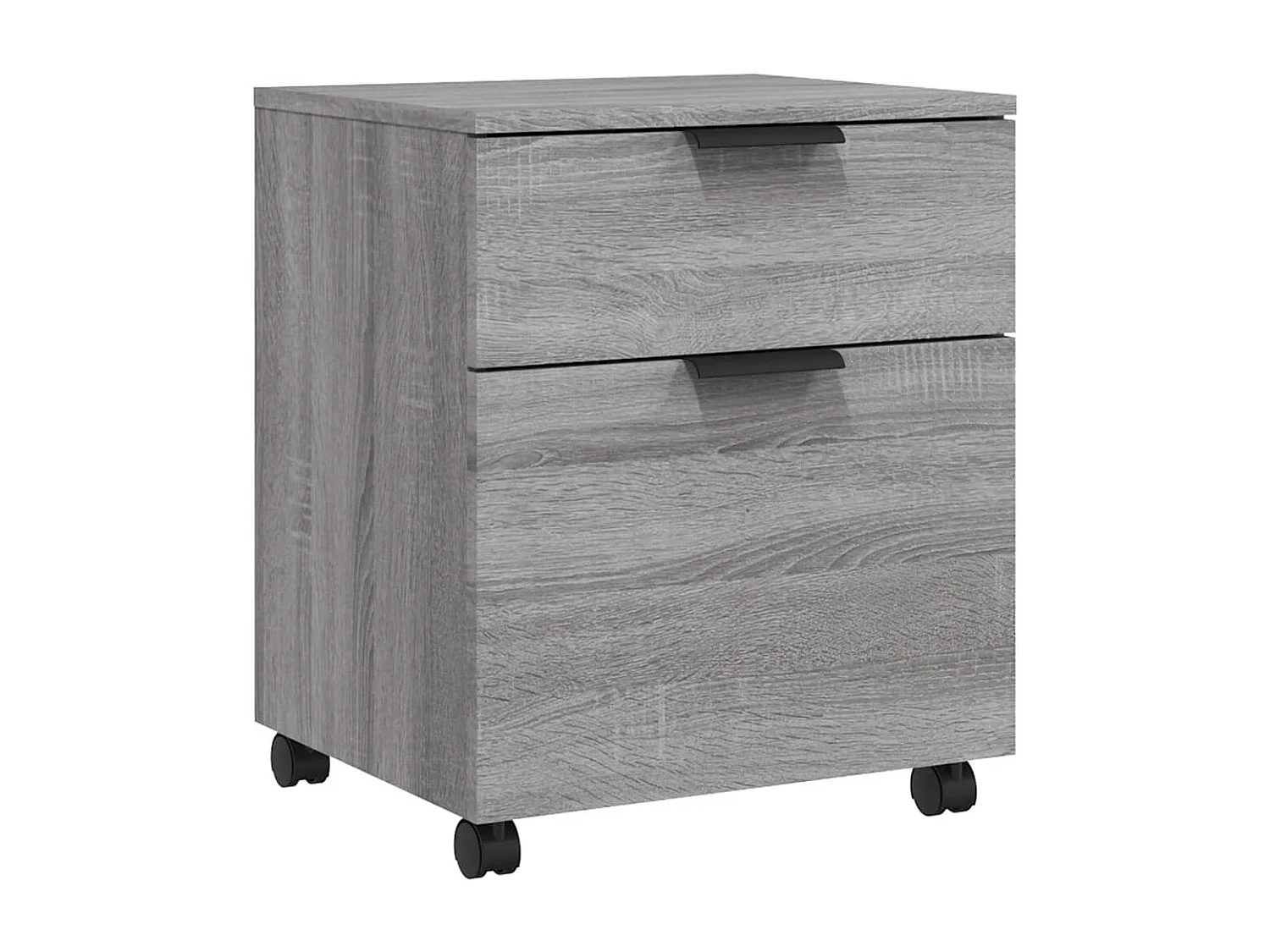 Mobile classificatore con ruote Sonoma grigio 45x38x54 cm Legno