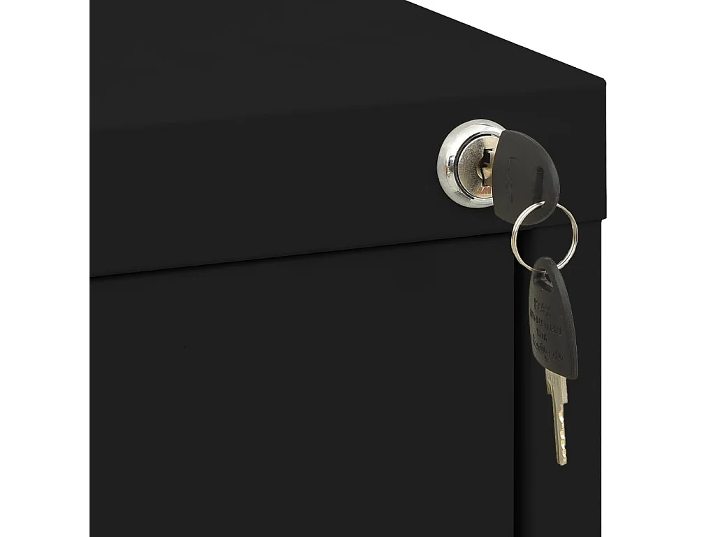 Archivador negro 46x62x72,5 cm Acero