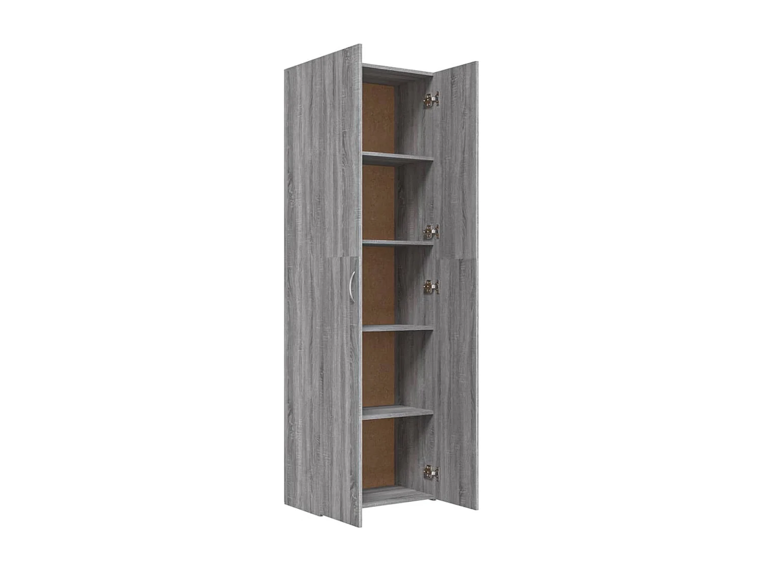 Armoire de bureau Sonoma gris 60x32x190 cm Bois d'ingénierie