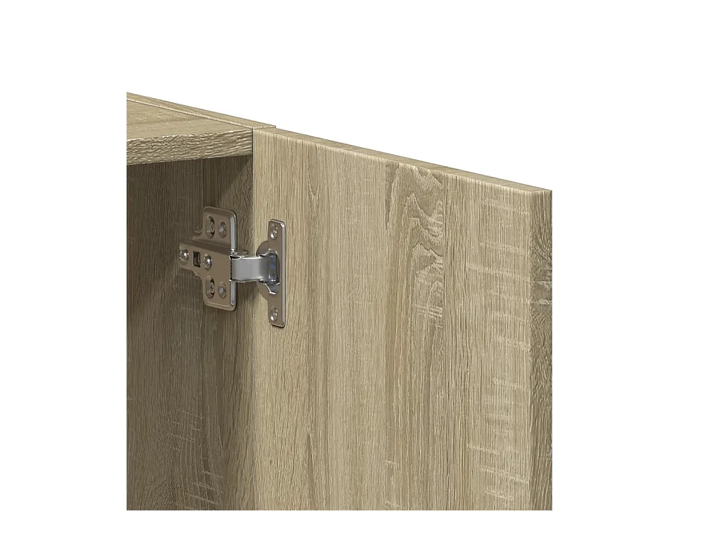 Armoire de classement chêne sonoma bois d'ingénierie